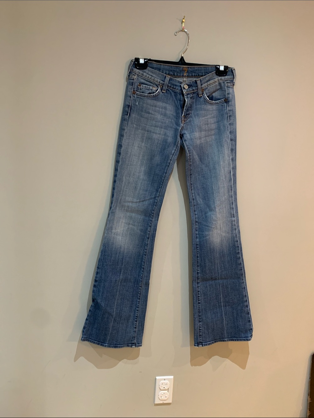 VINTAGE - 7 For All Mankind Light Blue Flare Jeans
